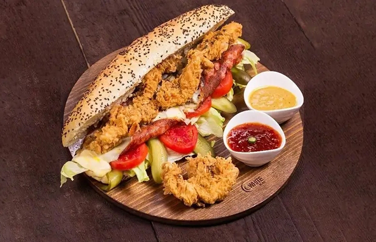 ساندویچ فیله سوخاری